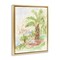 Stupell Industries Palm Tree River's Edge Floater Framed Canvas Wall Art Design by June Erica Vess